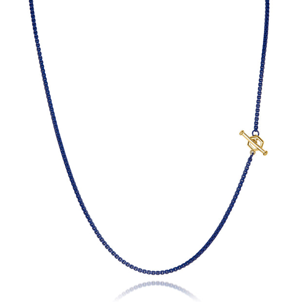 14” Hex - Diamond Toggle Colored Necklace