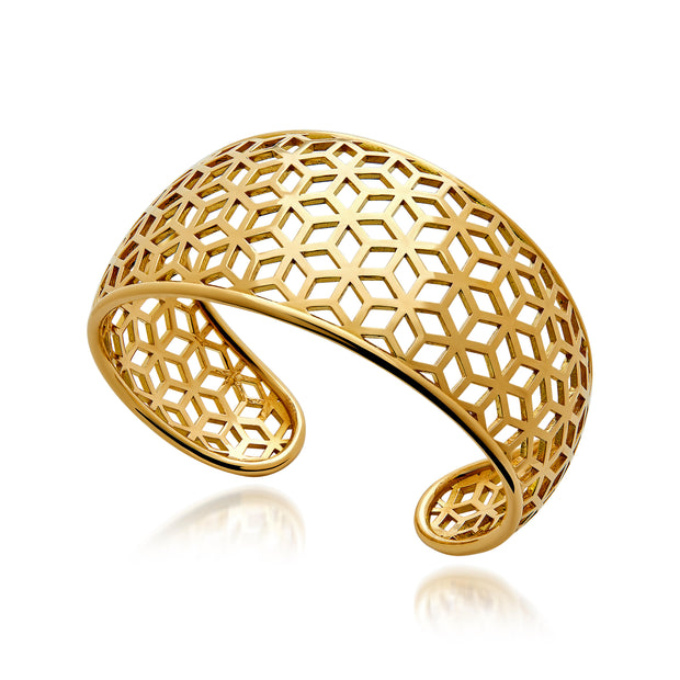 Hex Large Cuff Bracelet - ReRe Corcoran Jewelry