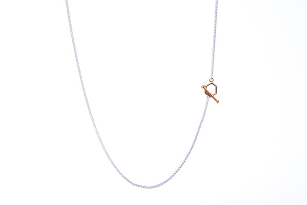 Hex - Diamond Toggle Colored Necklace - ReRe Corcoran Jewelry